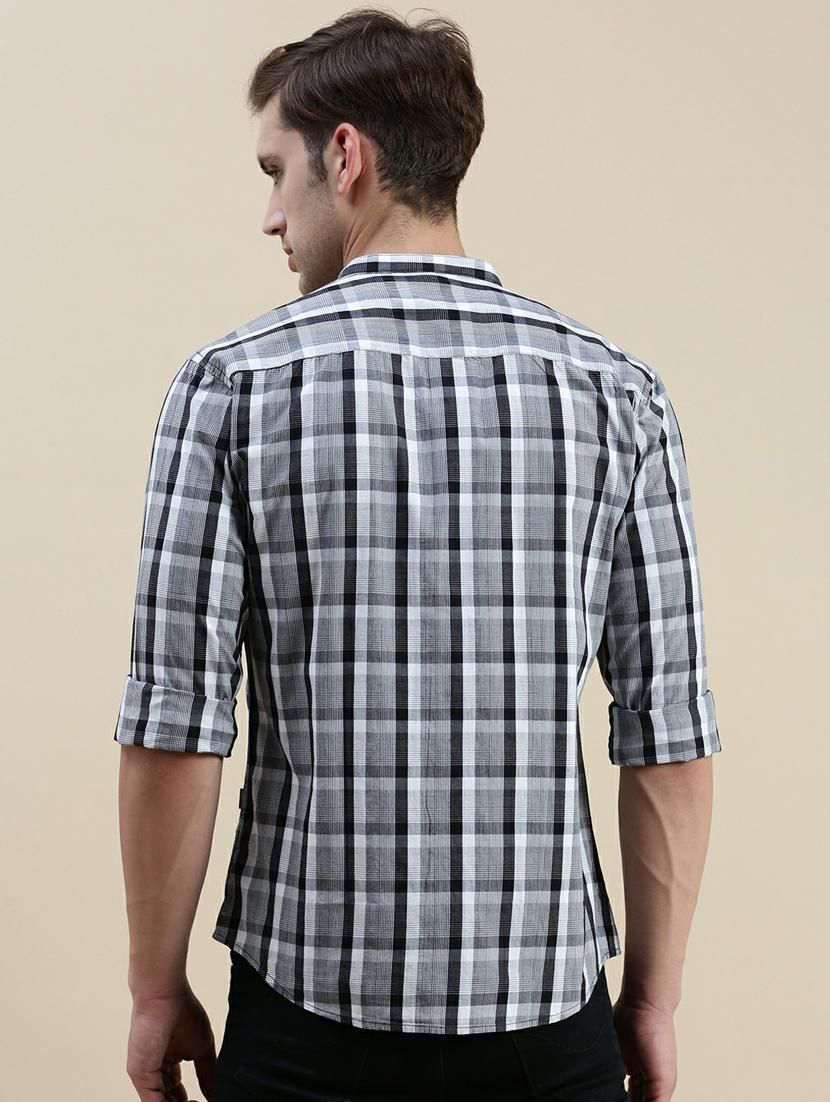 mens checks casual shirt - 20245625 - Standard Image - 2