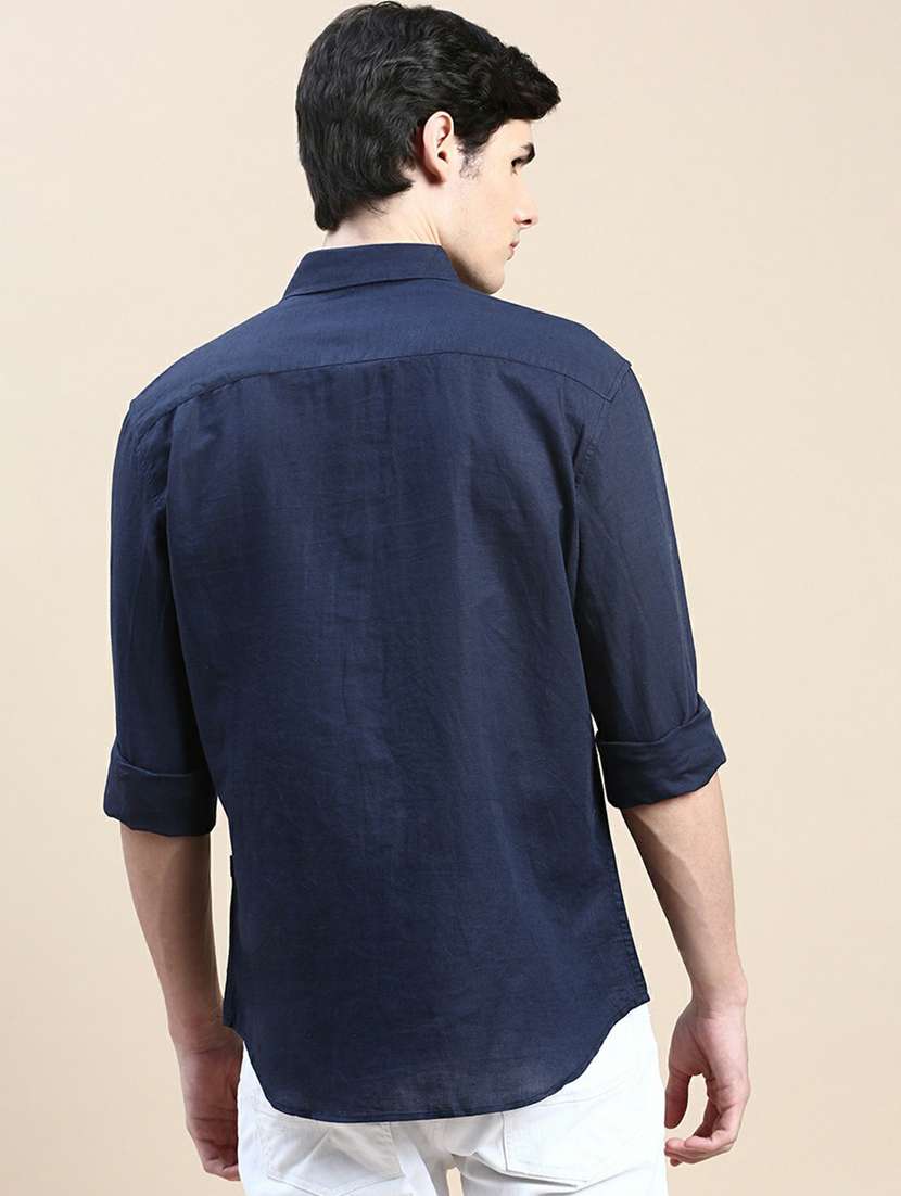 mens solid casual shirt - 20245708 -  Standard Image - 2
