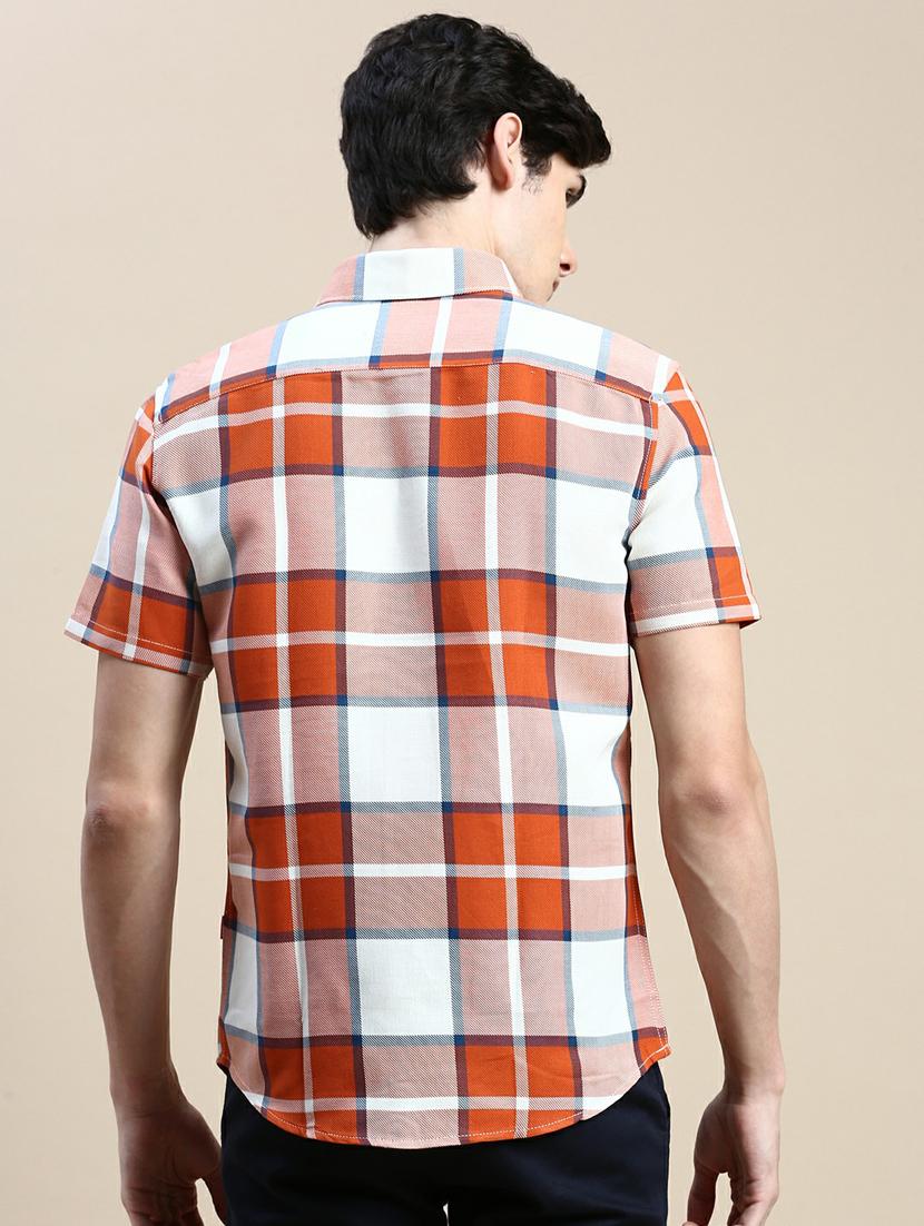 mens checks casual shirt - 20245734 - Standard Image - 2