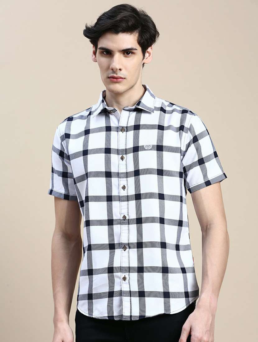 mens checks casual shirt
