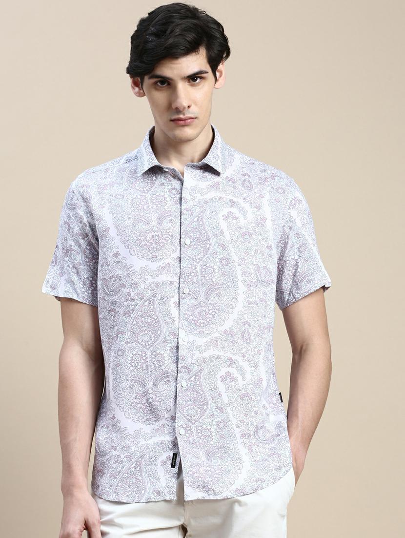 mens florals casual shirt
