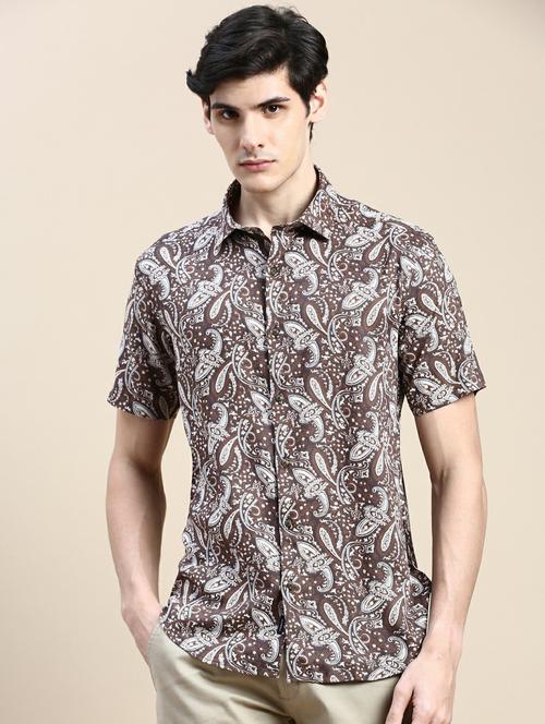mens paisley casual shirt - 20245757 -  Standard Image - 0