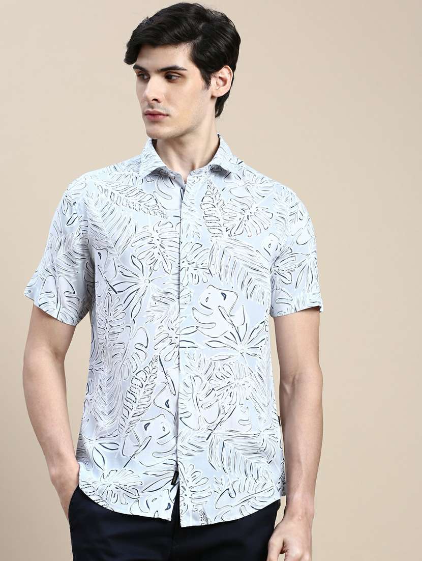 mens tropical casual shirt