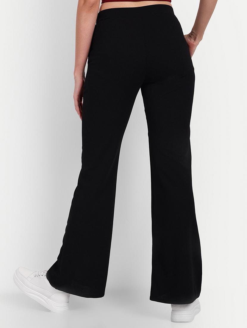 black solids high rise bootcut trousers - 20245865 - Standard Image - 2