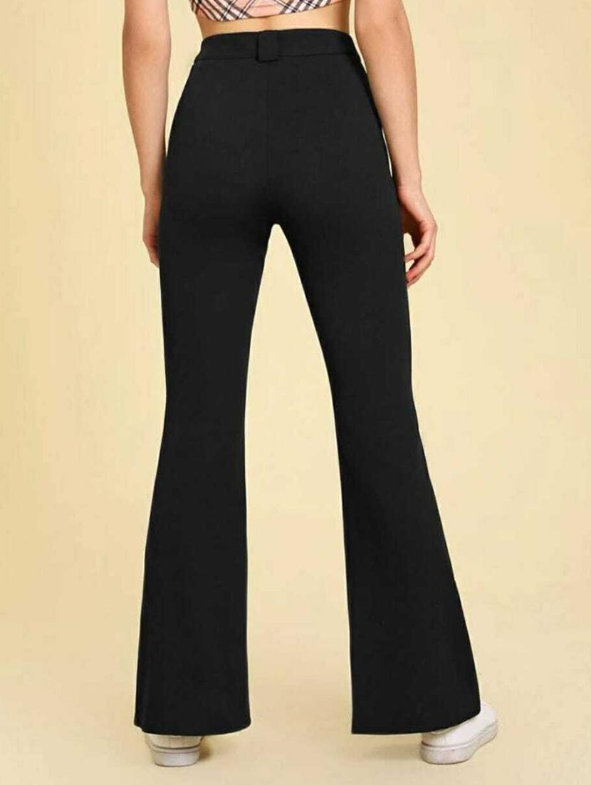 black solids high rise bootcut trousers - 20245881 - Standard Image - 2