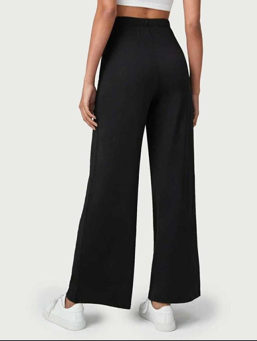 black solids wide leg trousers - 20246282 - Standard Image - 2