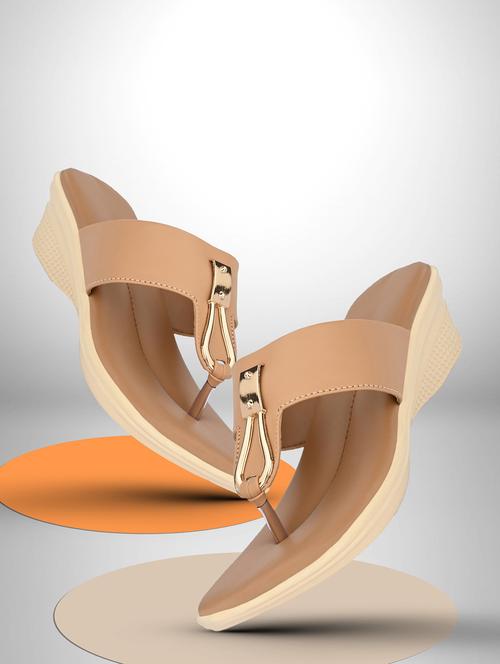 women beige slip on sandal - 20246744 - Standard Image - 0