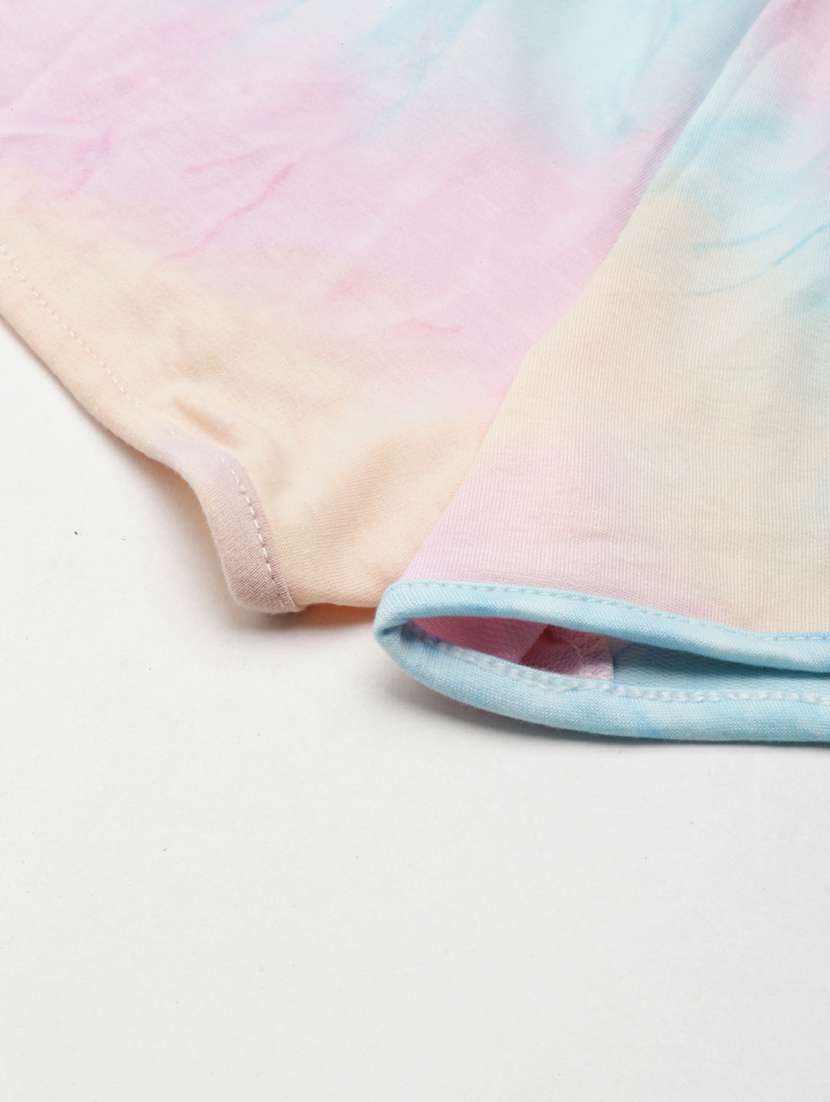 multi colored tie & dye regular fit short - 20249288 -  Standard Image - 7