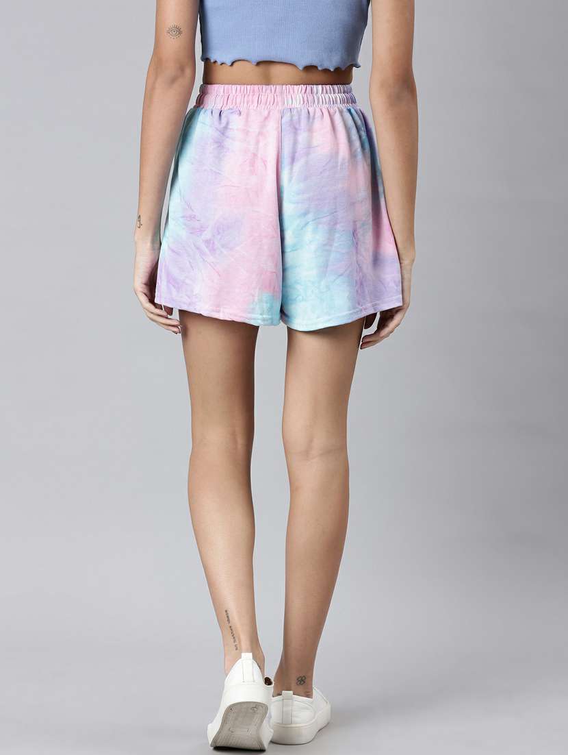 multi colored tie & dye regular fit short - 20249289 -  Standard Image - 2