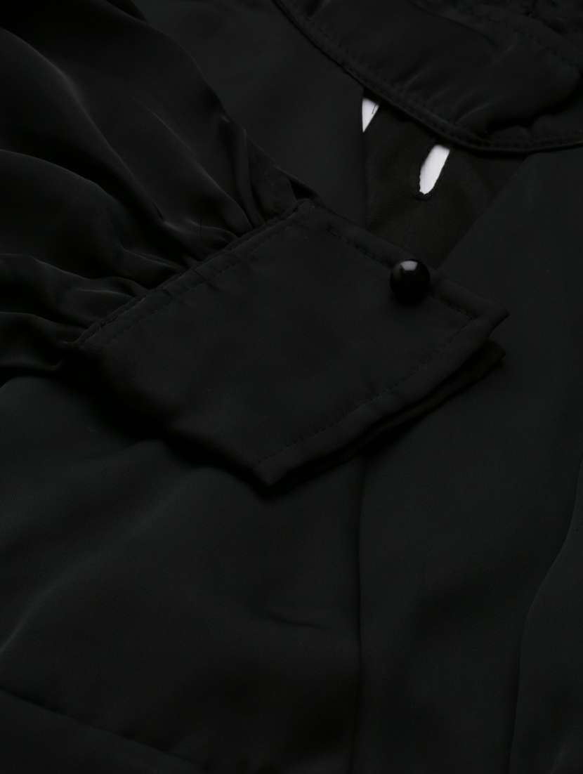 women's blouson key hole neck top - 20249456 - Standard Image - 7