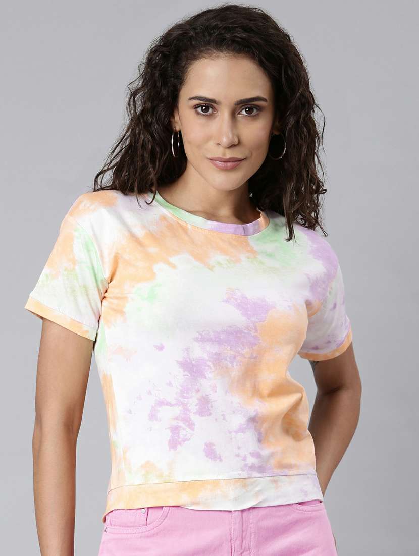 women's straight round neck top