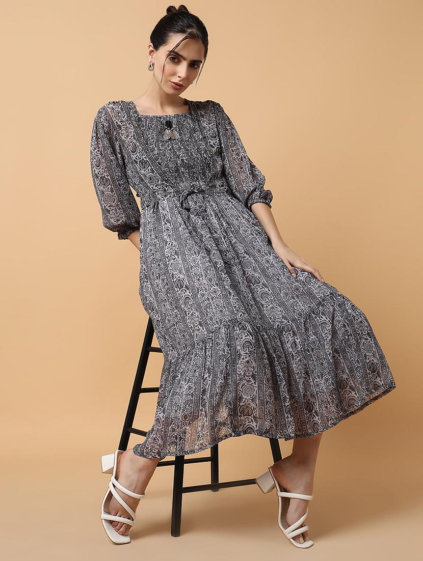 women's tiered dress floral dress - 20249545 - Standard Image - 2