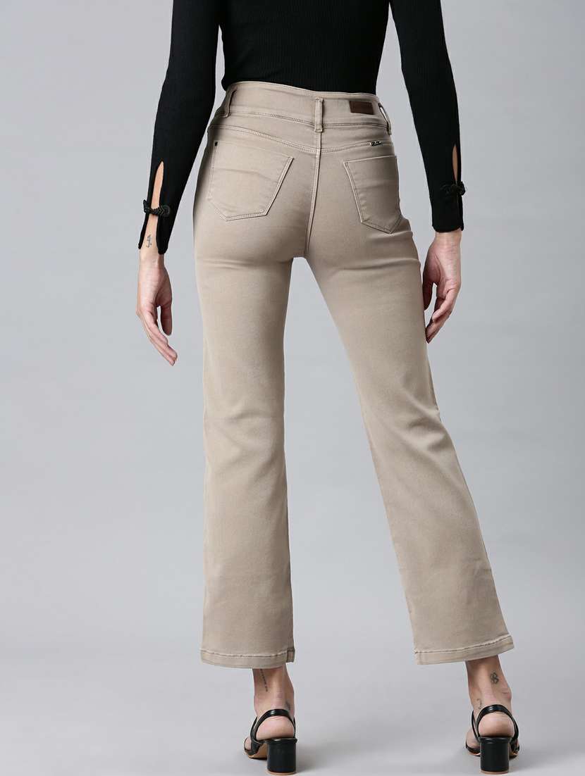 women's plain straight fit jeans - 20249572 -  Standard Image - 2