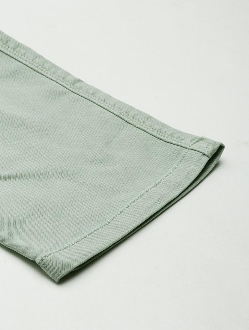 showoff women's high-rise stretchable cropped green straight fit jeans - 20249573 - Standard Image - 7