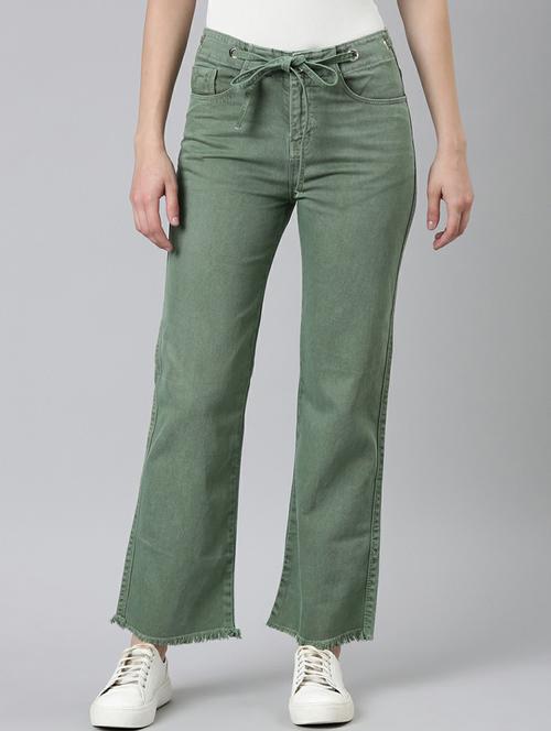 women's plain bootcut fit jeans - 20249595 -  Standard Image - 0