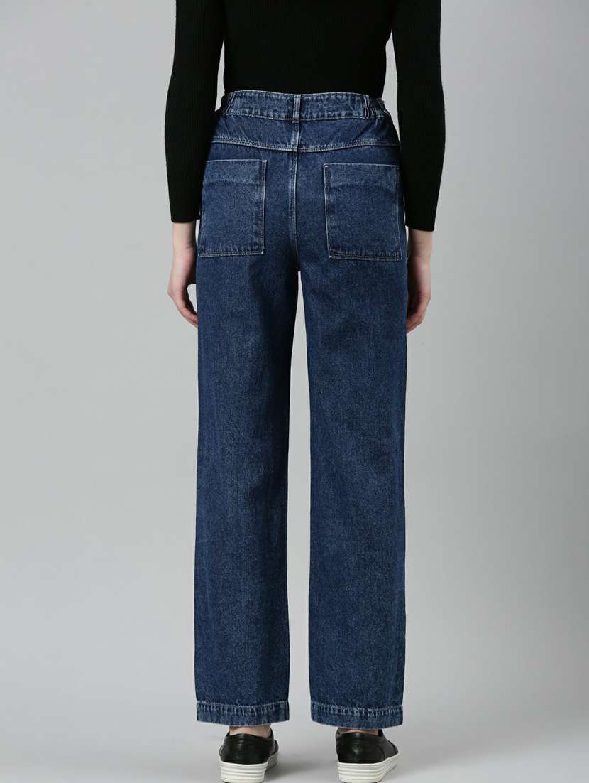 women's distress straight fit jeans - 20249610 - Standard Image - 2