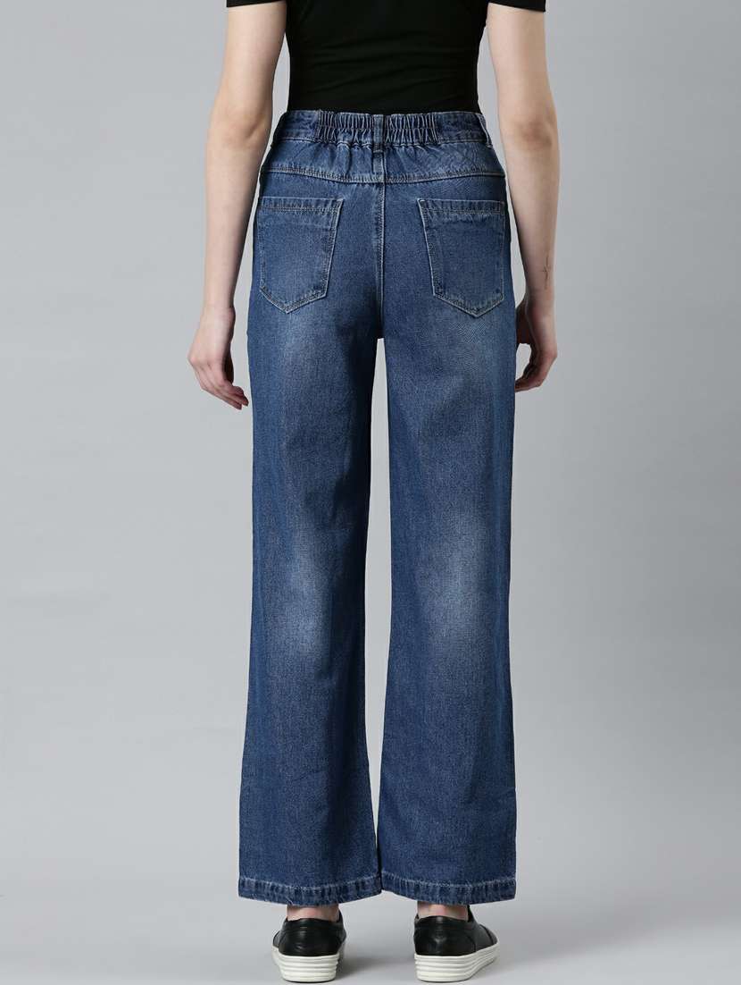 women's distress straight fit jeans - 20249611 -  Standard Image - 2