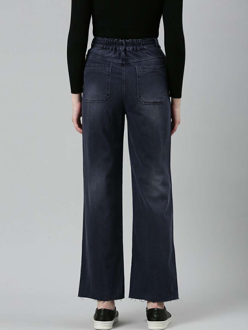 women's plain straight fit jeans - 20249612 -  Standard Image - 2