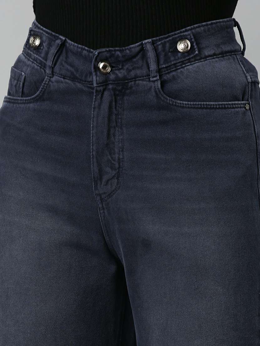 women's plain straight fit jeans - 20249612 -  Standard Image - 7