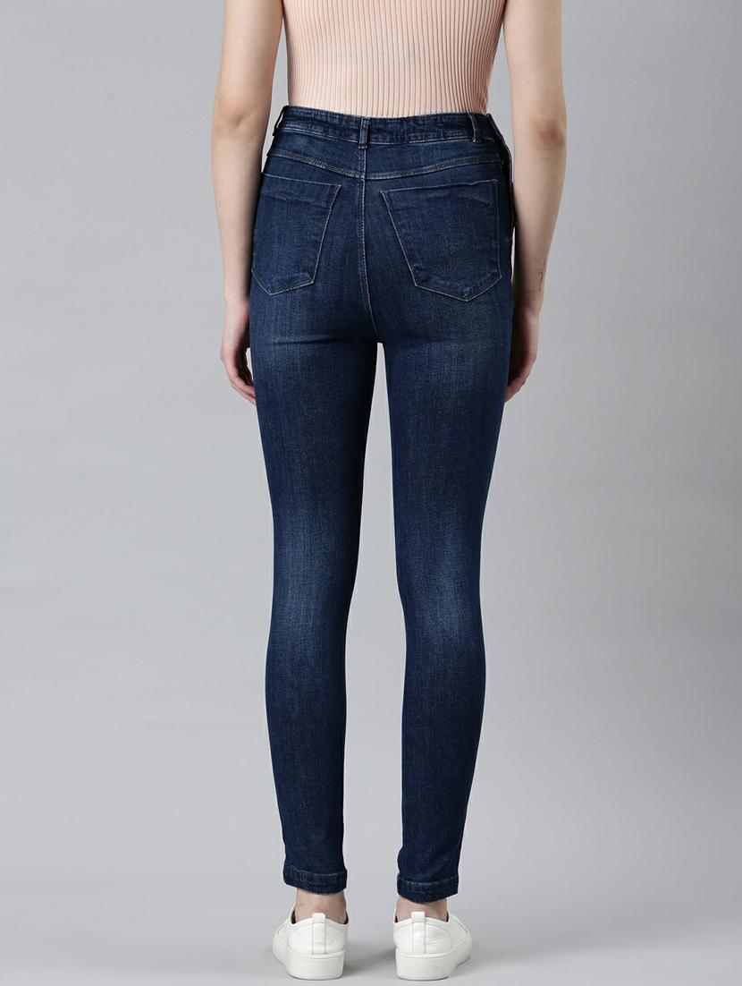 women's plain skinny fit jeans - 20249616 - Standard Image - 2