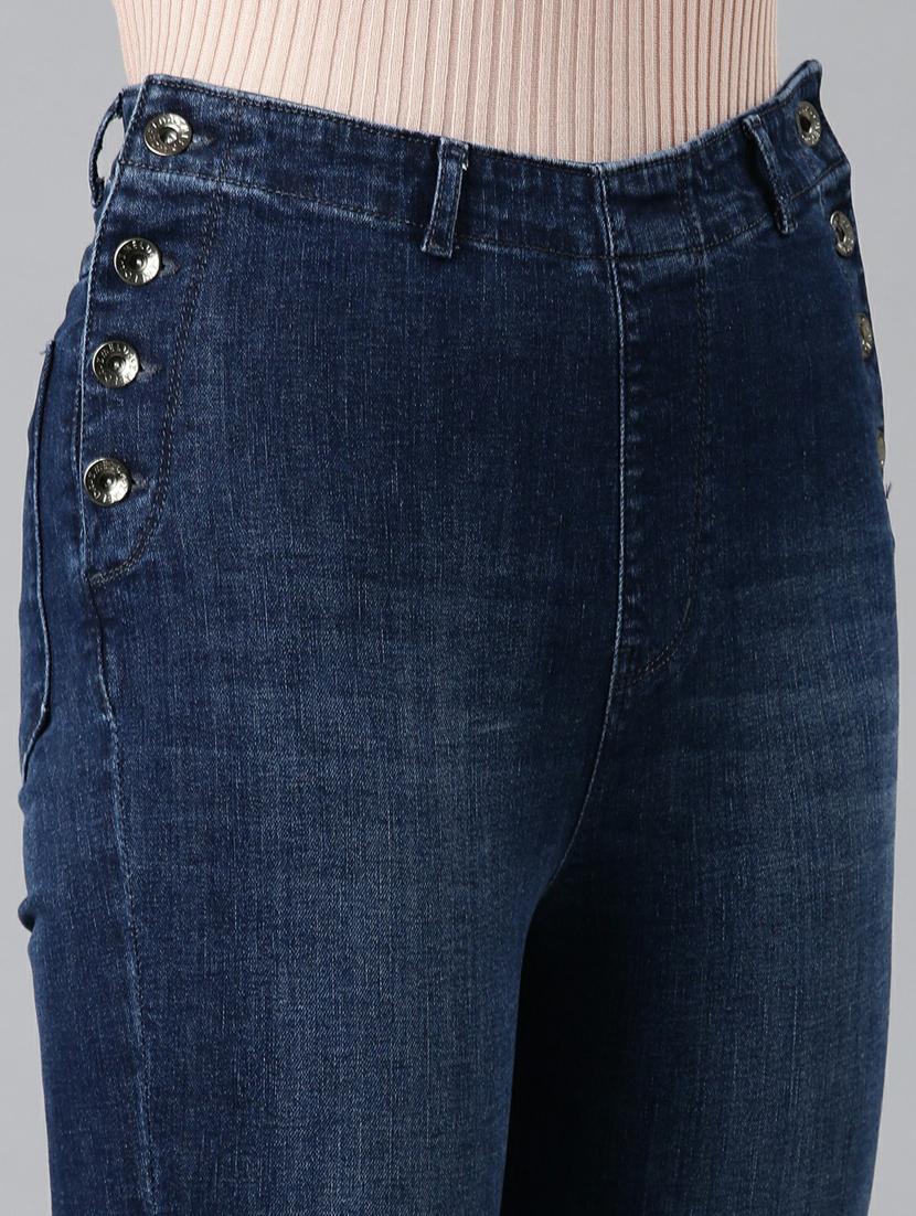 women's plain skinny fit jeans - 20249616 - Standard Image - 7