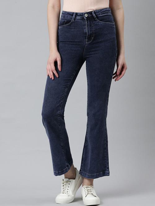 women's plain bootcut jeans - 20249623 - Standard Image - 0