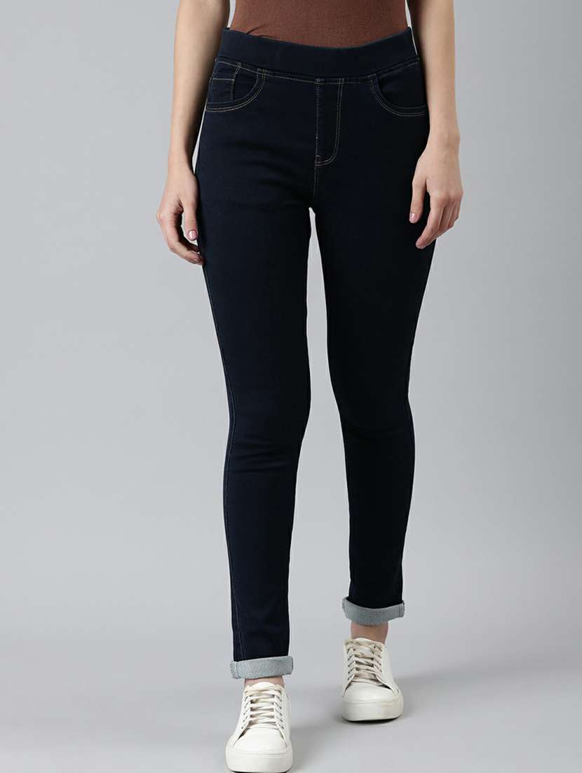 women's plain slim fit jeans