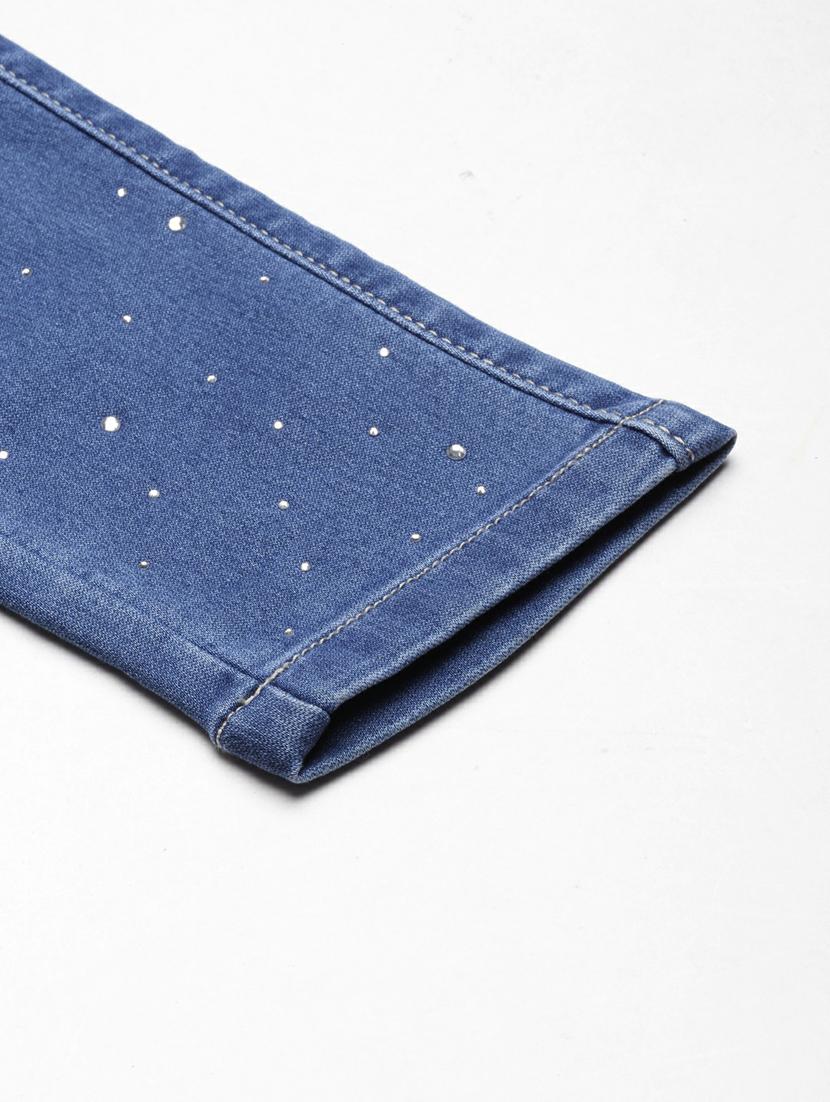 women's embellished slim fit jeans - 20249632 - Standard Image - 7