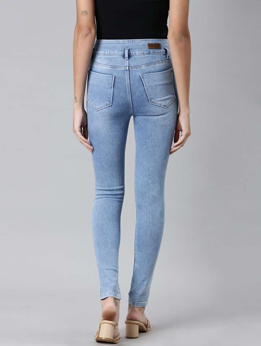 women's plain skinny fit jeans - 20249636 -  Standard Image - 2