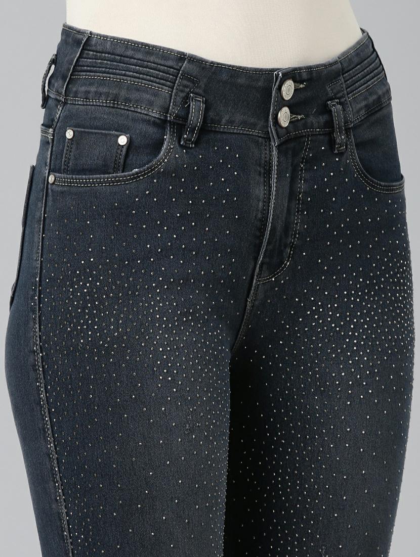 women's embellished skinny fit jeans - 20249637 - Standard Image - 7