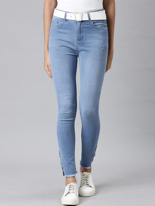 women's plain slim fit jeans - 20249639 - Standard Image - 0
