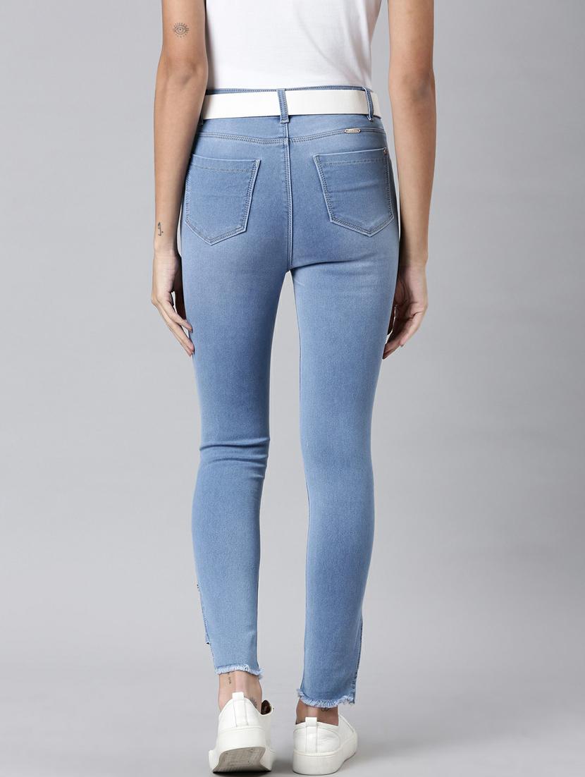 women's plain slim fit jeans - 20249639 - Standard Image - 2