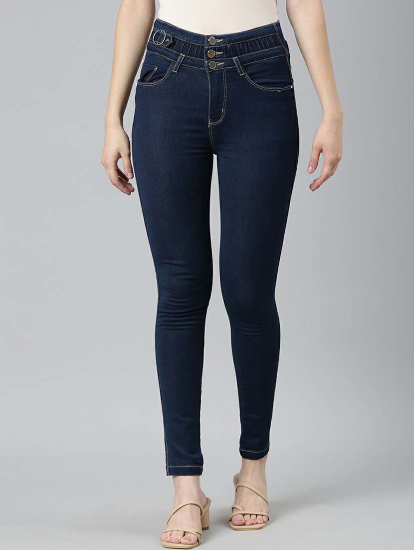 women's plain skinny fit jeans