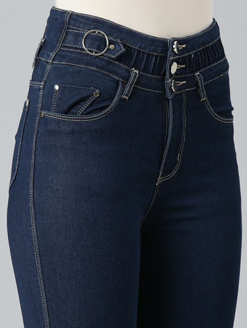 women's plain skinny fit jeans - 20249640 -  Standard Image - 7