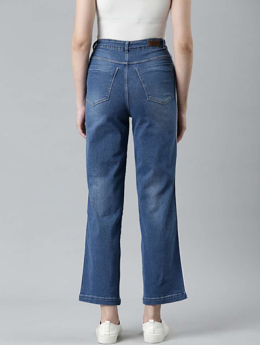 women's plain straight fit jeans - 20249650 -  Standard Image - 2