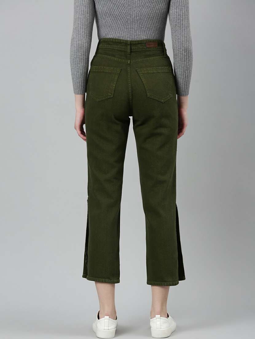 women's plain straight fit jeans - 20249668 - Standard Image - 2