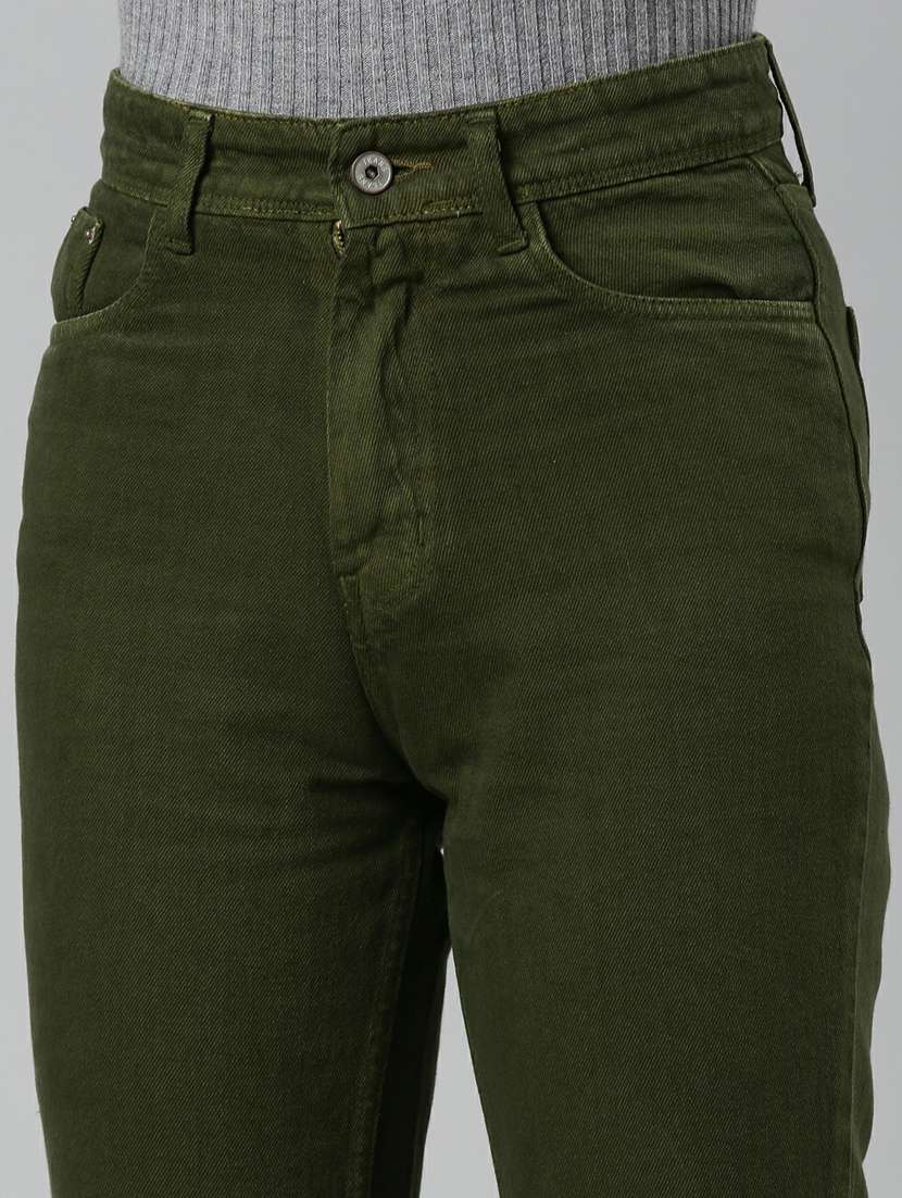 women's plain straight fit jeans - 20249668 - Standard Image - 7