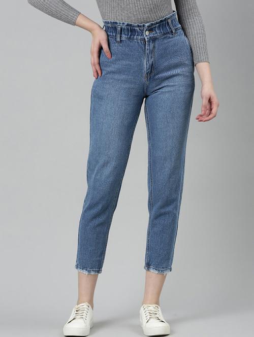 women's plain slouchy jeans - 20249702 - Standard Image - 0