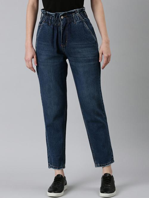 women's plain slouchy jeans - 20249704 - Standard Image - 0
