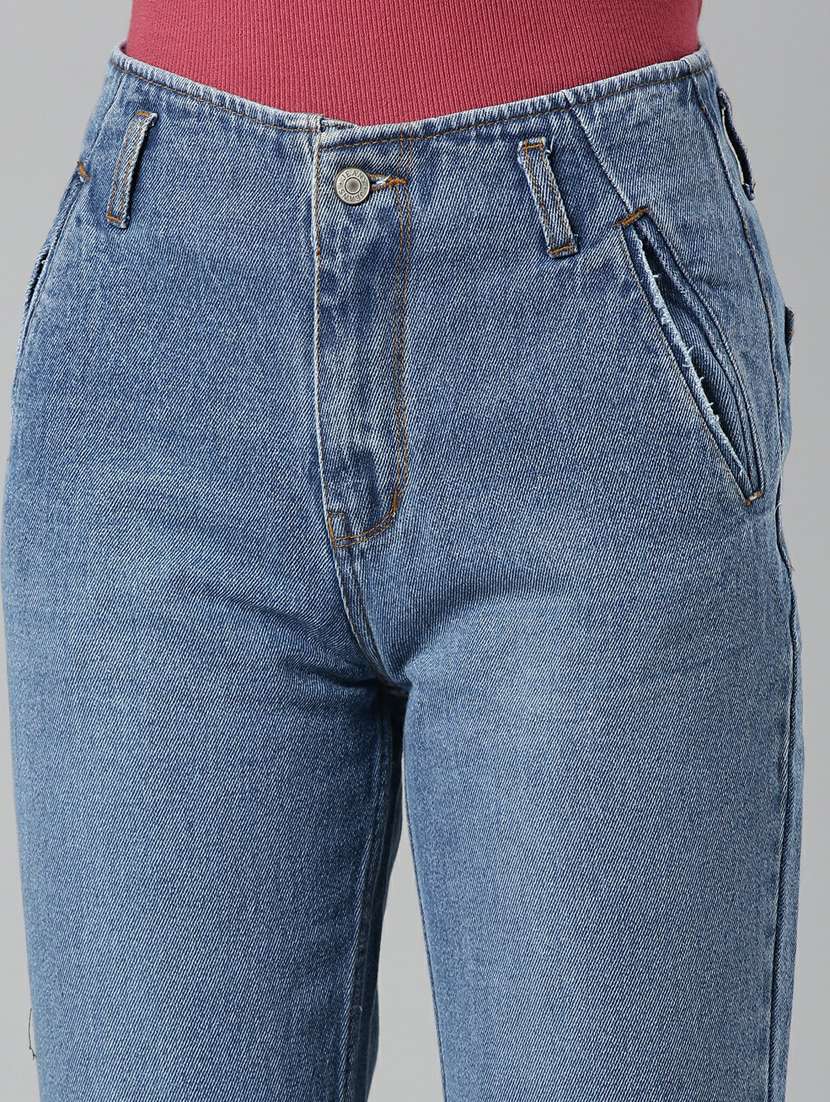 women's plain slim fit jeans - 20249705 -  Standard Image - 7