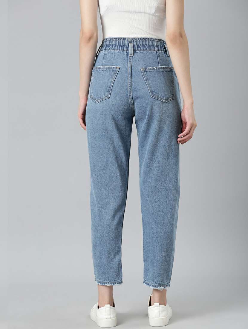 women's plain mom fit jeans - 20249706 -  Standard Image - 2