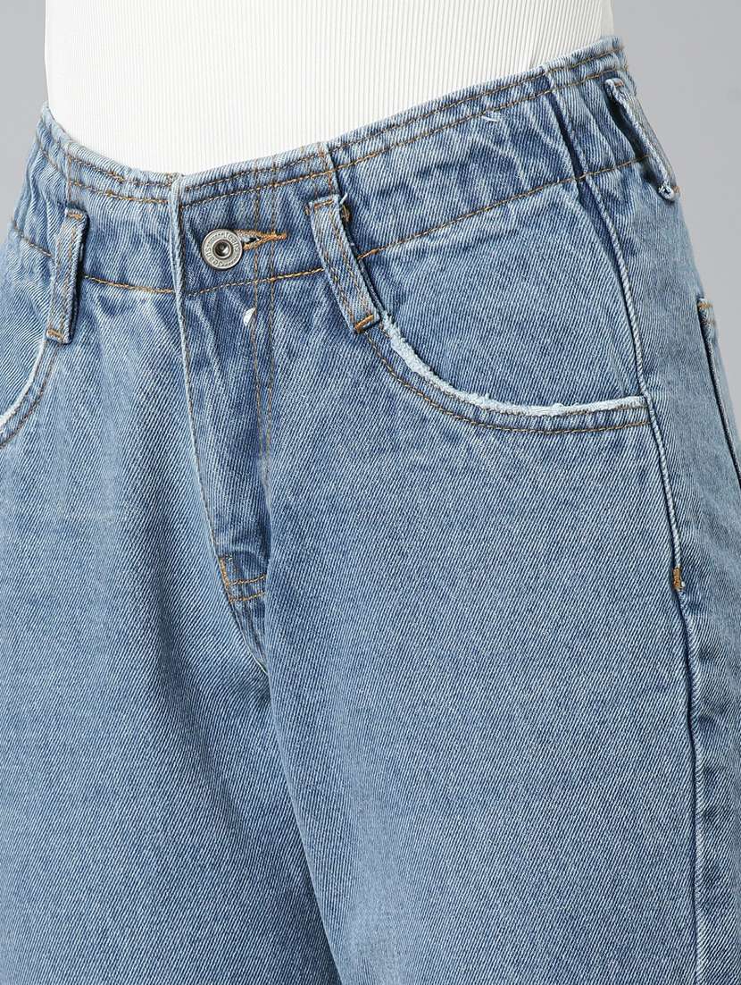 women's plain mom fit jeans - 20249706 -  Standard Image - 7