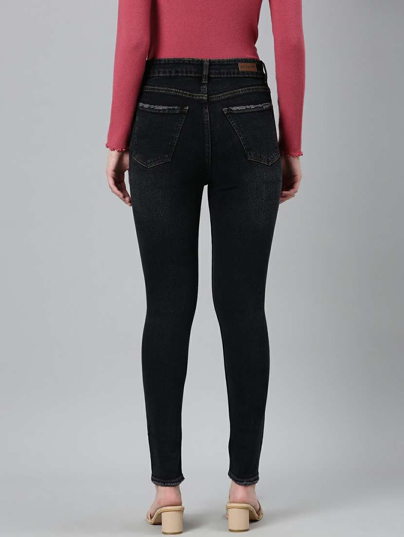 women's plain skinny fit jeans - 20249707 -  Standard Image - 2