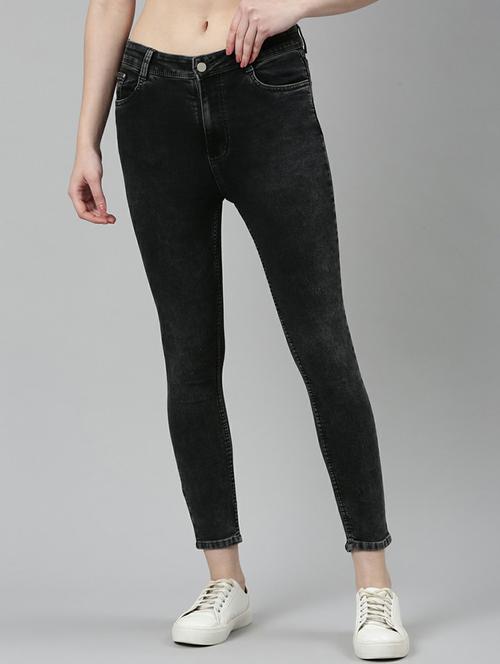 women's plain skinny fit jeans - 20249716 - Standard Image - 0