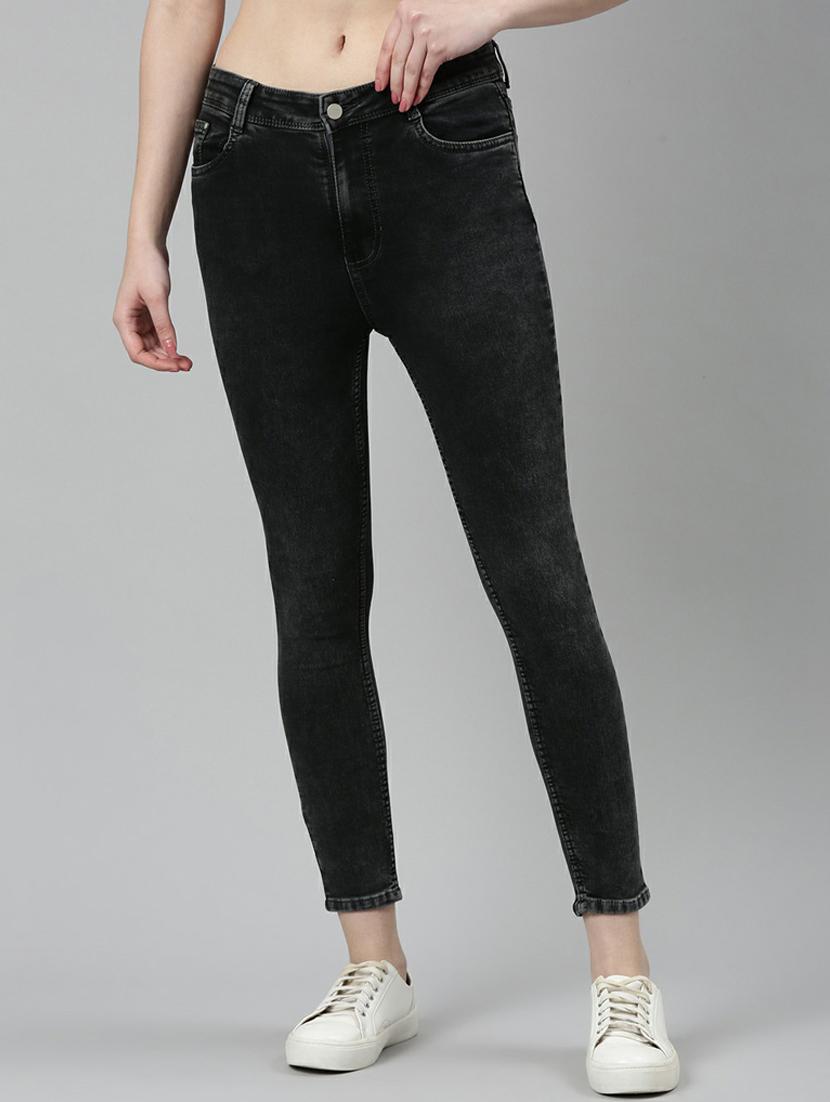 women's plain skinny fit jeans - 20249716 - Zoom Image - 0