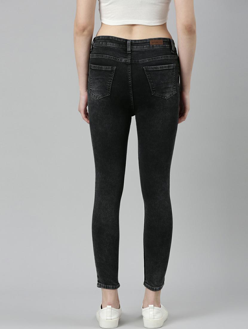 women's plain skinny fit jeans - 20249716 - Standard Image - 2