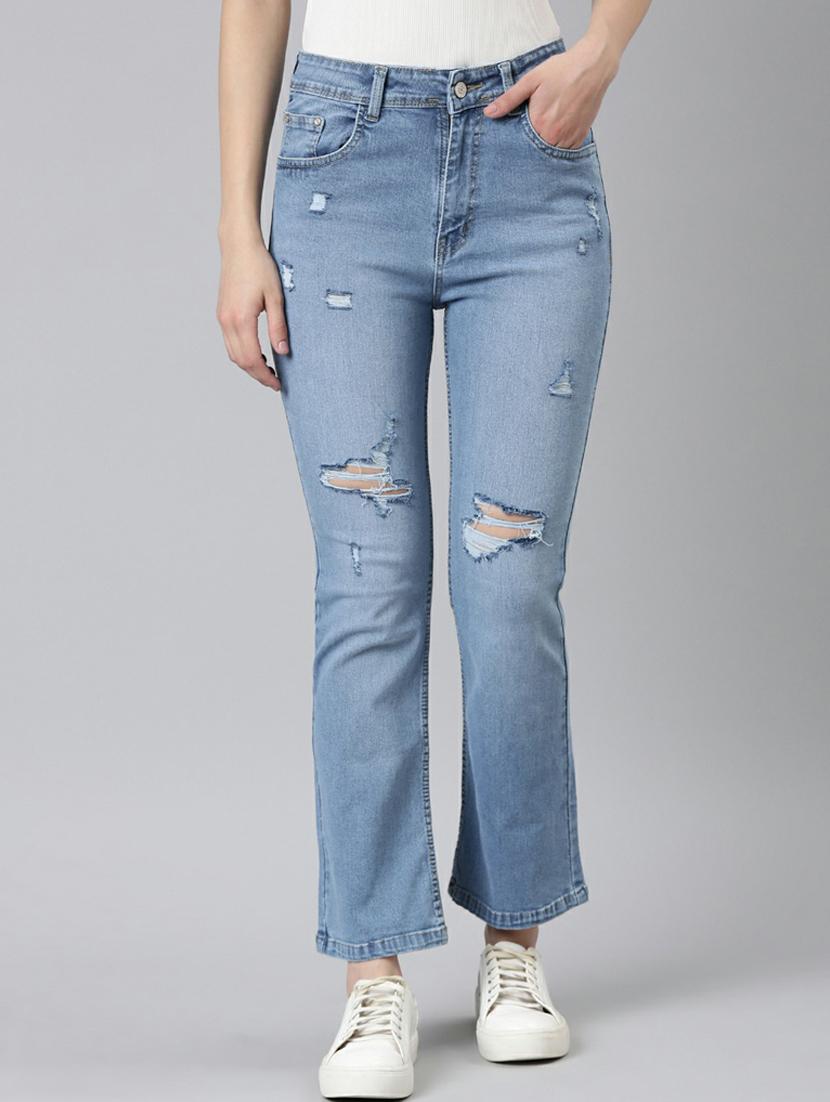 women's distress bootcut jeans - 20249727 -  Zoom Image - 0