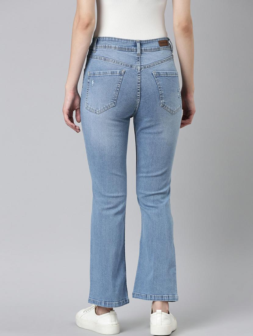 women's distress bootcut jeans - 20249727 - Standard Image - 2