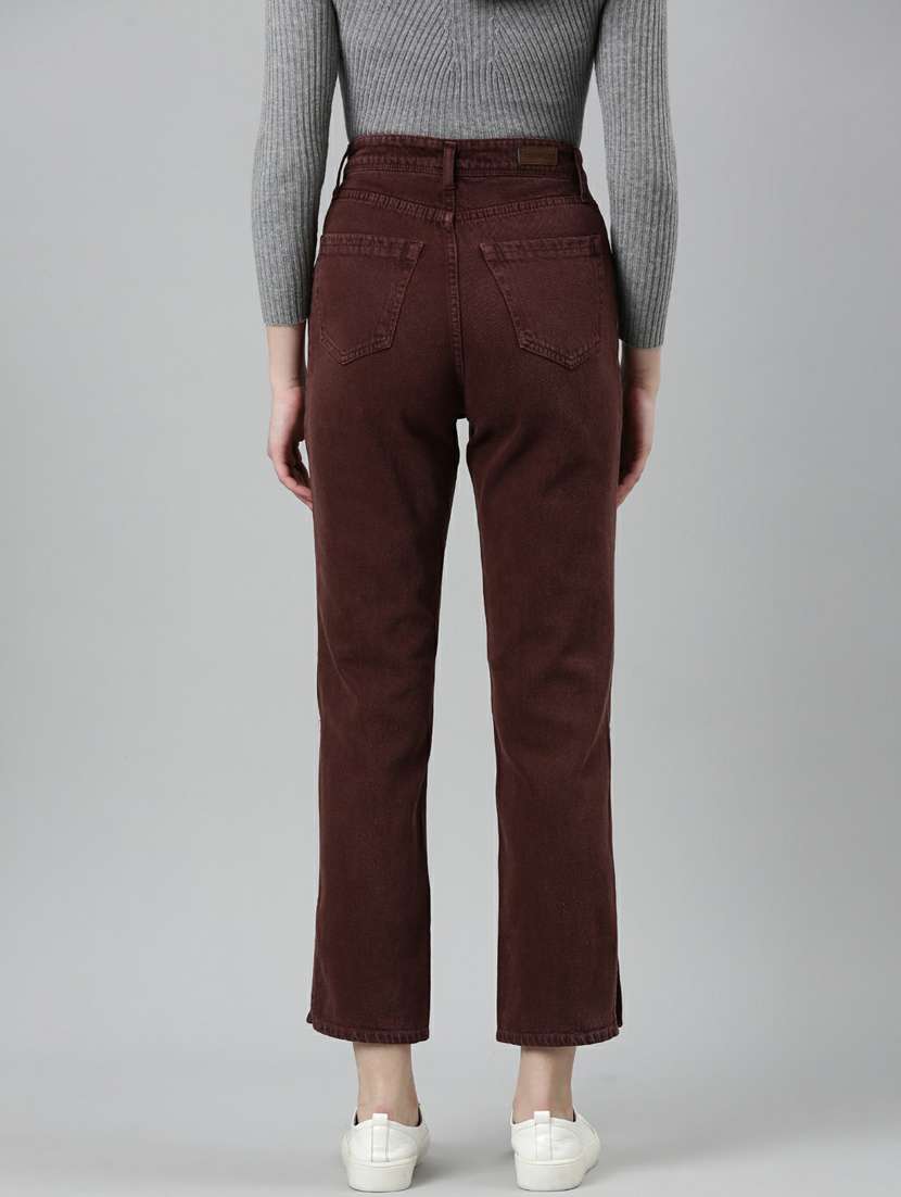 women's plain straight fit jeans - 20249739 -  Standard Image - 2