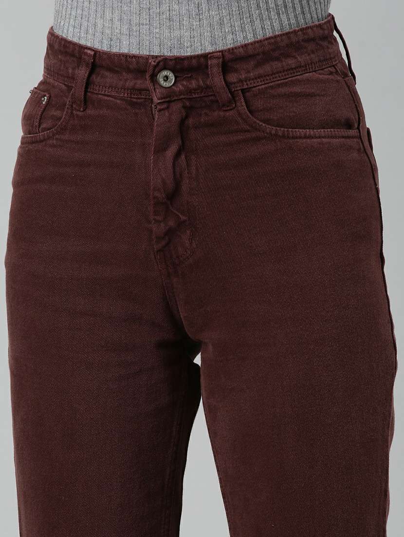 women's plain straight fit jeans - 20249739 -  Standard Image - 7